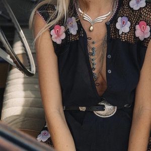 Chasing Unicorns Loves Holiday Embroidered Onesie